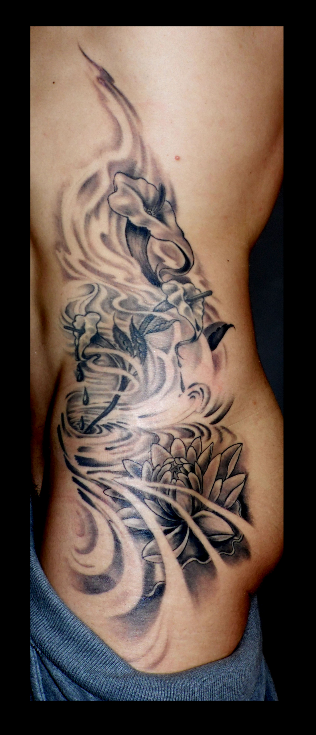 tattoo flores ,tatuajes flores, calas tattoo, tattoos huesca